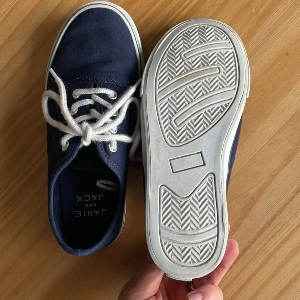 Janie‎ & Jack Navy Blue and White Sneaker